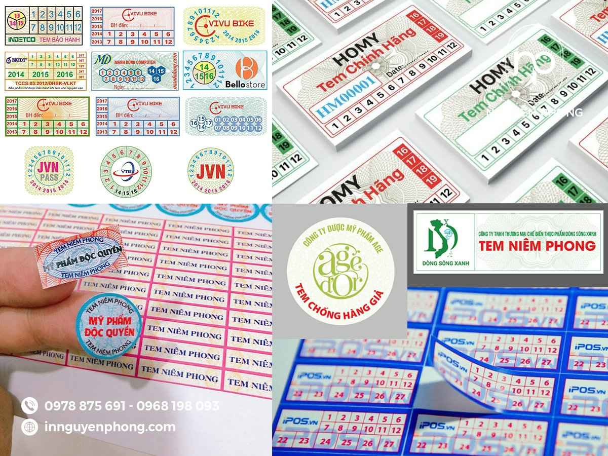 Bế demi trên mẫu tem nhãn dán niêm phong